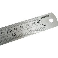 Металлическая линейка Attache 30 см 12х1 35821