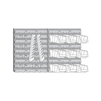 Настенный органайзер с лотками IDEA оранжевый М 2981