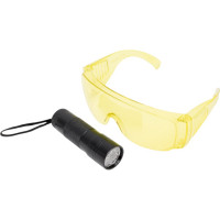 Набор для обнаружения утечек фреона Car-tool UV лампа + очки CT-M1027