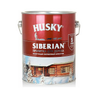 Декоративная пропитка-антисептик HUSKY SIBERIAN для дерева полуматовая палисандр 2,7 л 28832