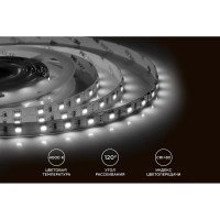 Светодиодная лента Apeyron 24В, 14,4Вт/м, smd5050, 60д/м, IP20, 800Лм/м, подложка 10мм, 5м, дневной белый 00-339