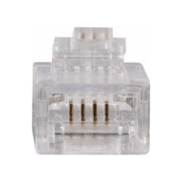 Коннектор Retic для телефонного кабеля RJ-11 6p4c, медный, 20шт. CN-6P4C-U-TWCS/20