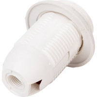 Патрон Е14 duwi с кольцом, термостойкий пластик, белый 24622 0