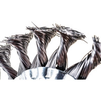 Щетка металлическая для УШМ (100х22 мм; крученая; дисковая) ЕРМАК 656-049