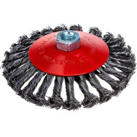 Щетка металлическая для УШМ (125 мм; М14; крученая (тарелка)) ЕРМАК 656-075