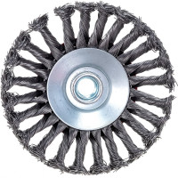 Щетка металлическая для УШМ (125 мм; М14; крученая (тарелка)) ЕРМАК 656-075
