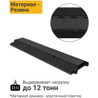 Кабель-канал ТЕХНОЛОГИЯ 33x30мм 12т ККР 2-12 черная крышка П 00-00000888