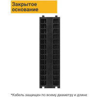 Кабель-канал ТЕХНОЛОГИЯ 33x30мм 12т ККР 2-12 черная крышка П 00-00000888