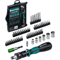 Реверсивно-рычажная отвертка с насадками KRAFTOOL X-Force-55 55 шт 25554-H55_z01