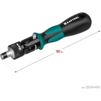Реверсивно-рычажная отвертка с насадками KRAFTOOL X-Force-55 55 шт 25554-H55_z01