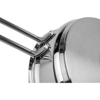 Сковорода КАТЮША Марта нержавеющая сталь, 18 см, без крышки 130-180-0