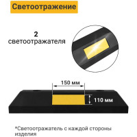 Колесоотбойник ТЕХНОЛОГИЯ резиновый 0,55м КР-0,55 (Россия) (ГП) 00-00001429