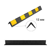 Демпфер угловой резиновый прямой ТЕХНОЛОГИЯ 900x100x12 мм ДУ-12 00-00001432