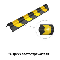 Демпфер угловой резиновый круглый ТЕХНОЛОГИЯ 800х120х20 мм ДКУ-20, Россия (ГП) 00-00001684