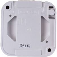 Выключатель BYLECTRICA 1-клавишный открытая установка, перекрестный IP54 ПРАЛЕСКА АКВА, белый, А6/2 10-872