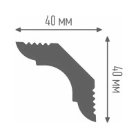 Плинтус ПЛИНТЭКС E 40/40 24607086051102