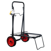 Тележка для сумок VETTA черная, металл, до 40 кг, 95x35x46 см, колеса d14 см 467-152