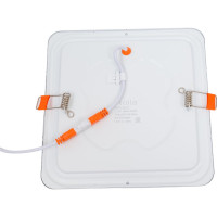 Квадратный встраиваемый даунлайт с драйвером Ecola LED downlight 12W 220V 4200K 170x170x20 DSRV12ELC
