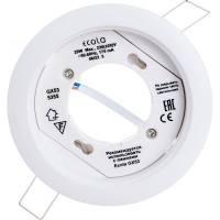 Встраиваемый светильник Ecola GX53 5355 Легкий Белый 25x106 FW5355ECD