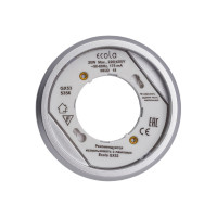 Накладной светильник Ecola GX53 5356 Легкий Серебро 18x95 FS5356ECD