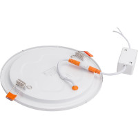 Встраиваемый круглый даунлайт с драйвером Ecola LED downlight 12W 220V 6500K 170x20 DRRD12ELC