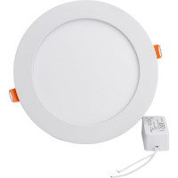 Встраиваемый круглый даунлайт с драйвером Ecola LED downlight 12W 220V 6500K 170x20 DRRD12ELC