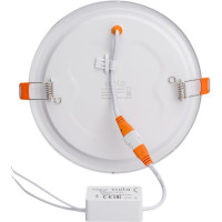 Встраиваемый круглый даунлайт с драйвером Ecola LED downlight 12W 220V 6500K 170x20 DRRD12ELC