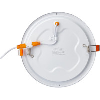 Встраиваемый круглый даунлайт с драйвером Ecola LED downlight 15W 220V 4200K 195x20 DRRV15ELC