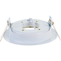 Встраиваемый светильник Ecola поворотный GX53 FT9073 белый 40x120 FW5390ECB