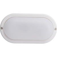 Накладной светильник Ecola LED ДПП Овал IP65 матовый белый 12W 220V 4200K 160x90x45 DPLV12ELC