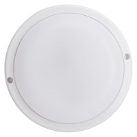 Светильник с датчиком движения Ecola LED ДПП Круг IP65 матовый белый 12W 220V 4200K 155x45 DMRV12ELC