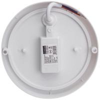 Светильник с датчиком движения Ecola LED ДПП Круг IP65 матовый белый 12W 220V 4200K 155x45 DMRV12ELC