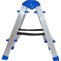 Двусторонняя алюминиевая стремянка РемоКолор 2 ступени 63-0-022