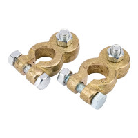 Универсальные клеммы Дали-Авто АКБ пара 260 гр. латунные болт сверху DA-02991