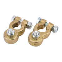 Универсальные клеммы Дали-Авто АКБ пара 260 гр. латунные болт сверху DA-02991