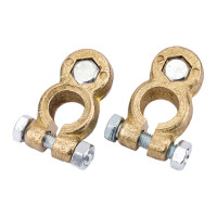 Универсальные клеммы Дали-Авто АКБ пара 260 гр. латунные болт сверху DA-02991