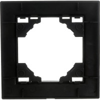 1-местная рамка STEKKER PFR00-9001-03, серия Эрна, черный 39625