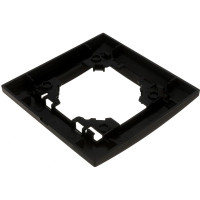 1-местная рамка STEKKER PFR00-9001-03, серия Эрна, черный 39625