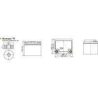 Аккумулятор для ИБП Leoch DJM1245 12В, 45 Ач УТ-00000568