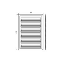 Решетка вентиляционная белая 160x230 мм Скобис Т803