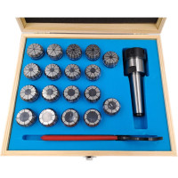 Патрон цанговый КМ3 с набором цанг ЕR 32 18 шт, 3-20 мм TORNERI 041902