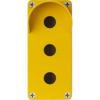 Корпус TDM ELECTRIC КП103 c козырьком для кнопок 3 места IP66 ABS желтый SQ0705-0013