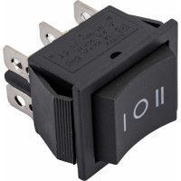 Клавиша Nord-Yada 250V 16А с нейтралью черная (6контакта) ON-OFF (2шт в упаковке)-ON 905453