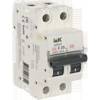Автоматический выключатель IEK M06N 2P C 25А AR-M06N-2-C025