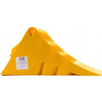 Противооткатный упор для грузового транспорта Autofamily TRUCK WAY G53 с противоскользящей стальной пластиной, желтый TW.G.53.01.02