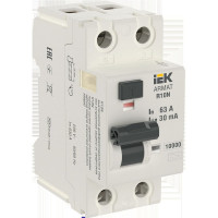 Выключатель дифференциального тока IEK ARMAT R10N 2P 63А 30мА тип A AR-R10N-2-063A030