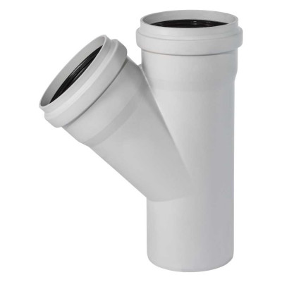 Тройник бесшумной канализации Ostendorf Skolan Safe 200х200 мм. 45 градусов, SKEA 338200