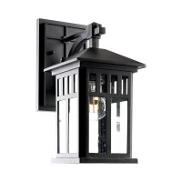 Садово-парковый светильник FERON PL671 на стену вниз 60W 230V E27, черный 11689