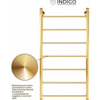 Полотенцесушитель INDIGO Line без полки (н.р.1") 100/50 (к-3, Золото) LLW100-50GDK3