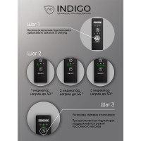 Полотенцесушитель INDIGO Oktava Slim 5 (electro) 60/50 таймер, скрытый монтаж, универсальное подключение R/L LСLOKS5E60-50BRRt